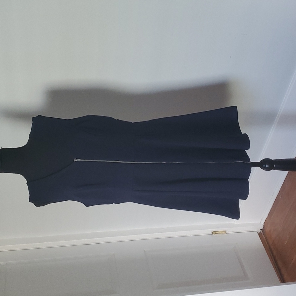 Adelyn Rae Mini Dress - Navy Blue, Thick, Stretchy